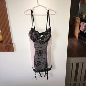 Pink and Black lingerie size L